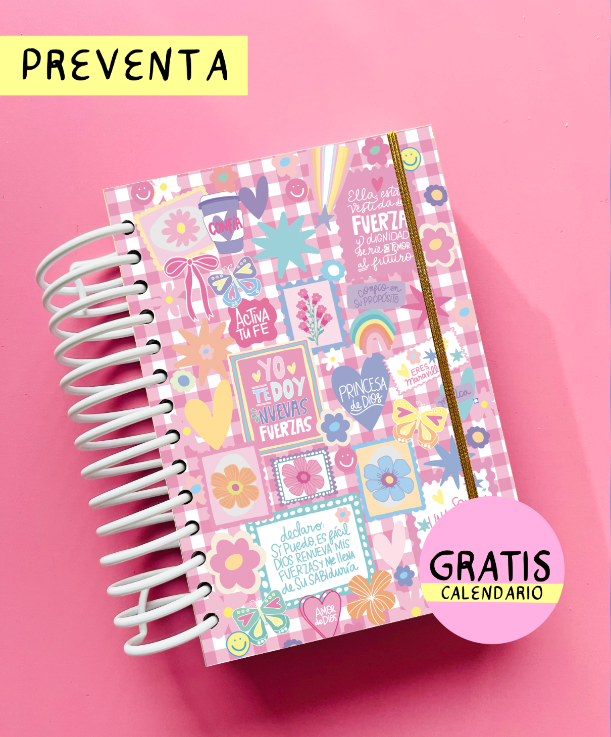 AGENDA 2026 PINK JOURNAL + GRATIS CALENDARIO