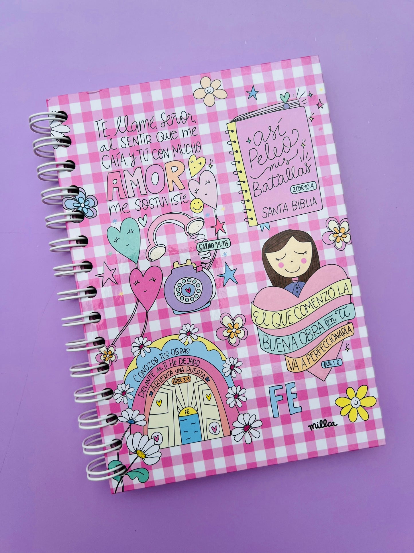 CUADERNO DEVOCIONAL FE PINK